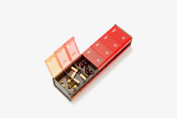 GoBox dwustronny z etui, czerwony